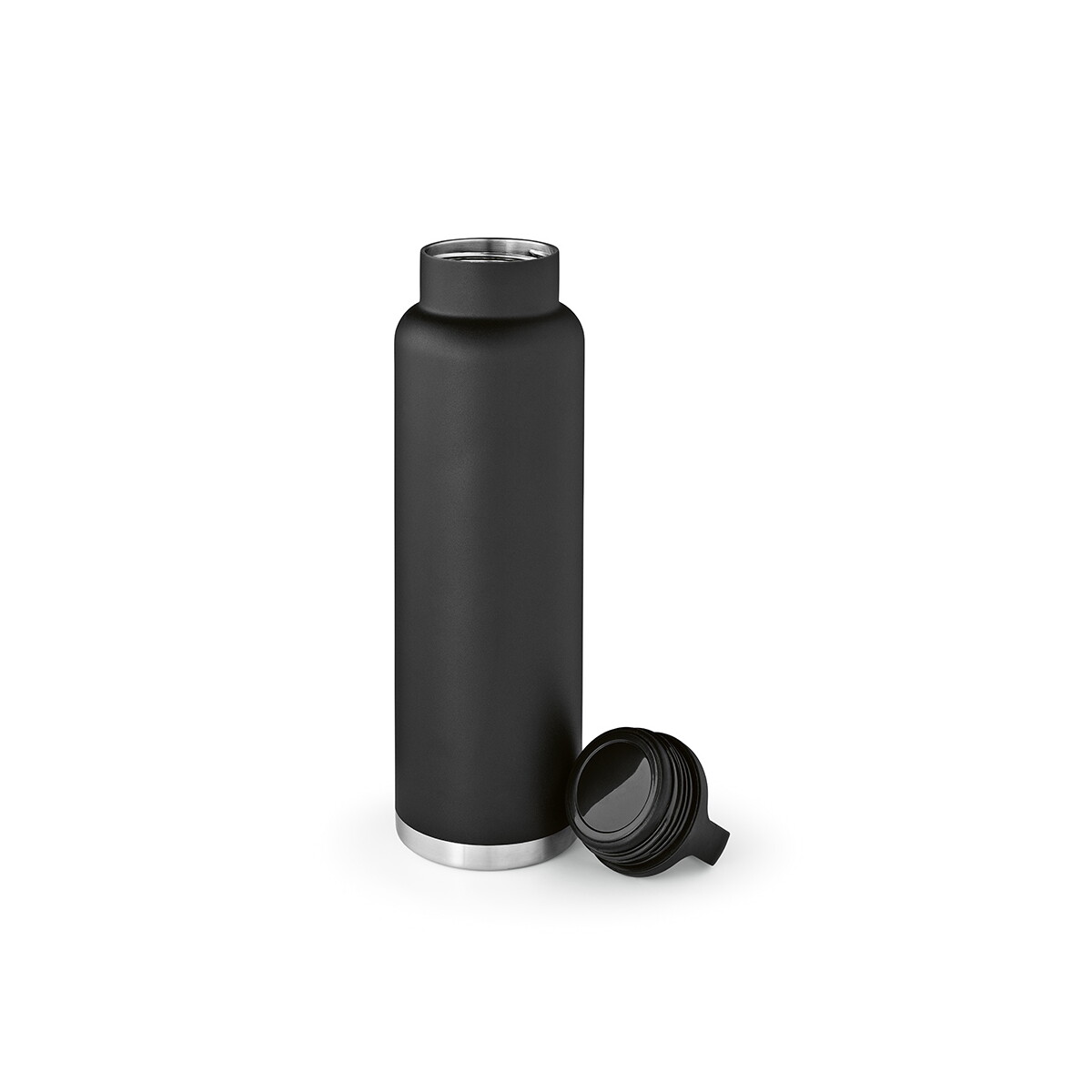 Butelka Zambezi 1500 ze stali nierdzewnej z recyklingu 1620 ml - Czarna ABT027_103