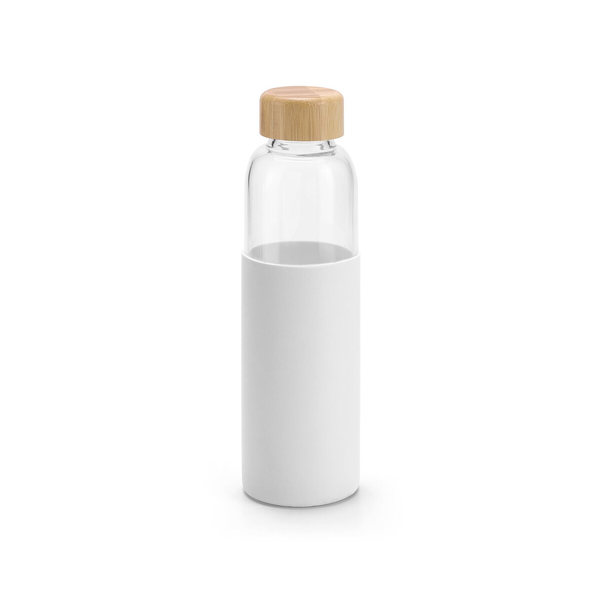 DAKAR. Bamboo and borosilicate glass bottle 600 mL - Biała 94699_106