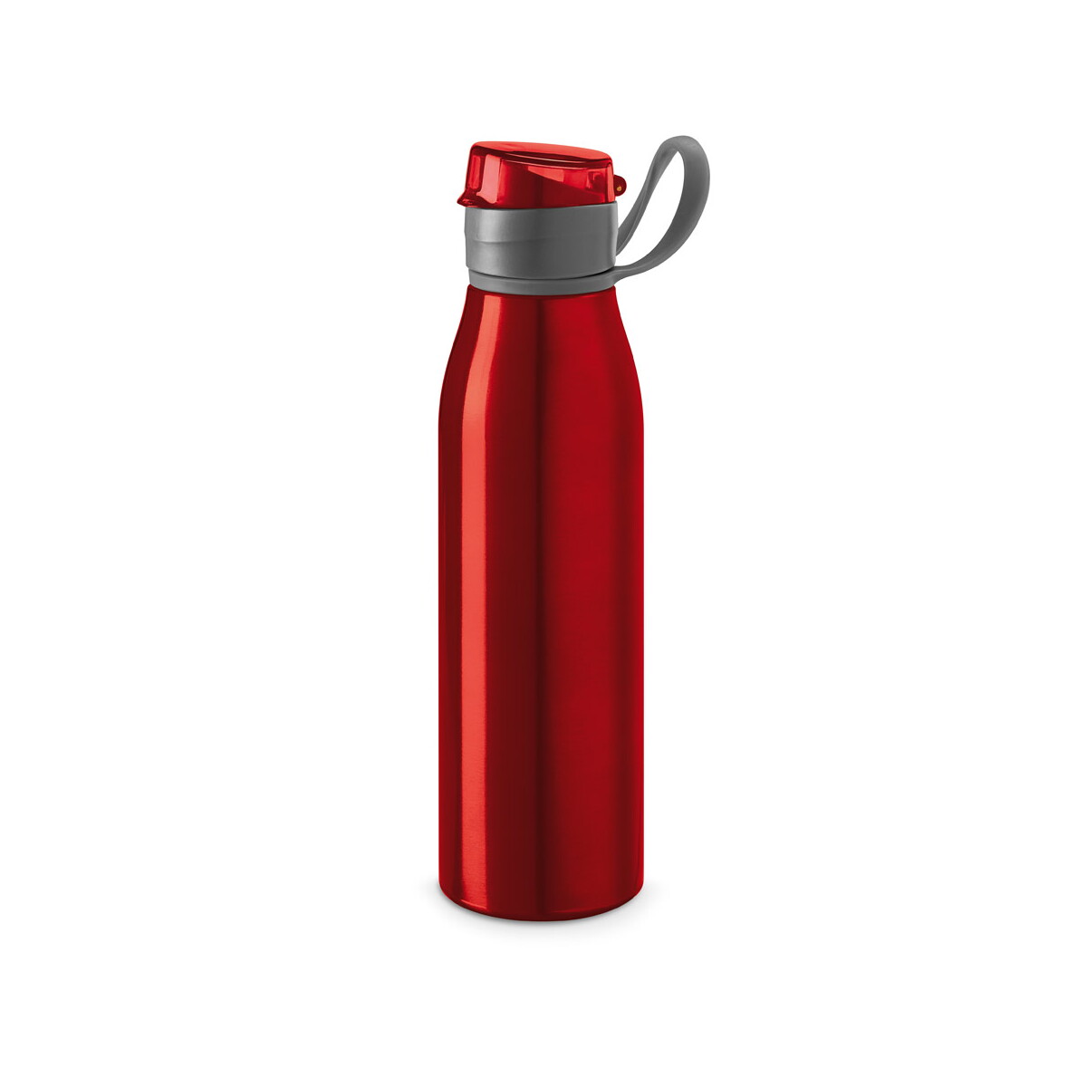 KORVER. Butelka sportowa z aluminium 650 ml - Czerwona 94631_105