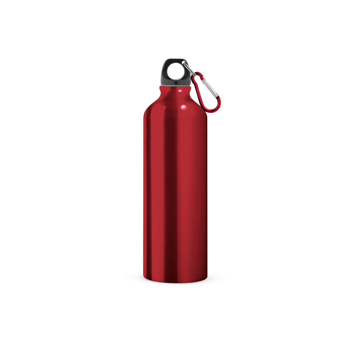 LANDSCAPE L. Aluminiowa butelka sportowa z karabińczykiem 800 ml - Czerwona 94688_105