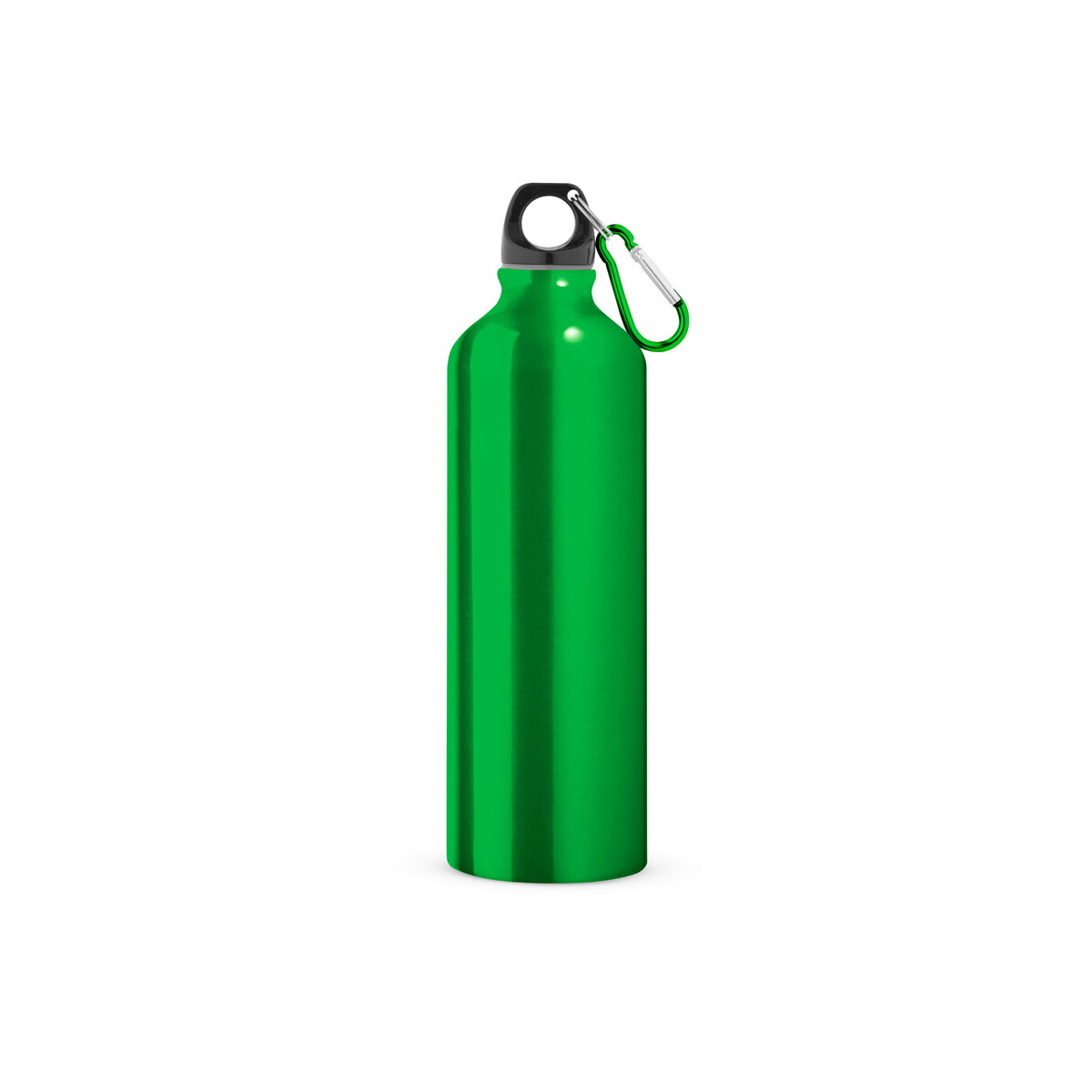 LANDSCAPE L. Aluminiowa butelka sportowa z karabińczykiem 800 ml - Jasno zielona 94688_119