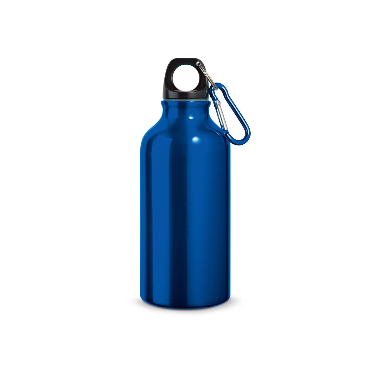LANDSCAPE S. Aluminiowa butelka sportowa z karabińczykiem 400 ml - Szafirowa 94601_114