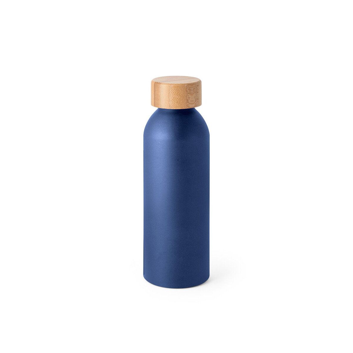 QUETA. Aluminiowa butelka z bambusową pokrywką 550 ml - Granatowa 94250_134