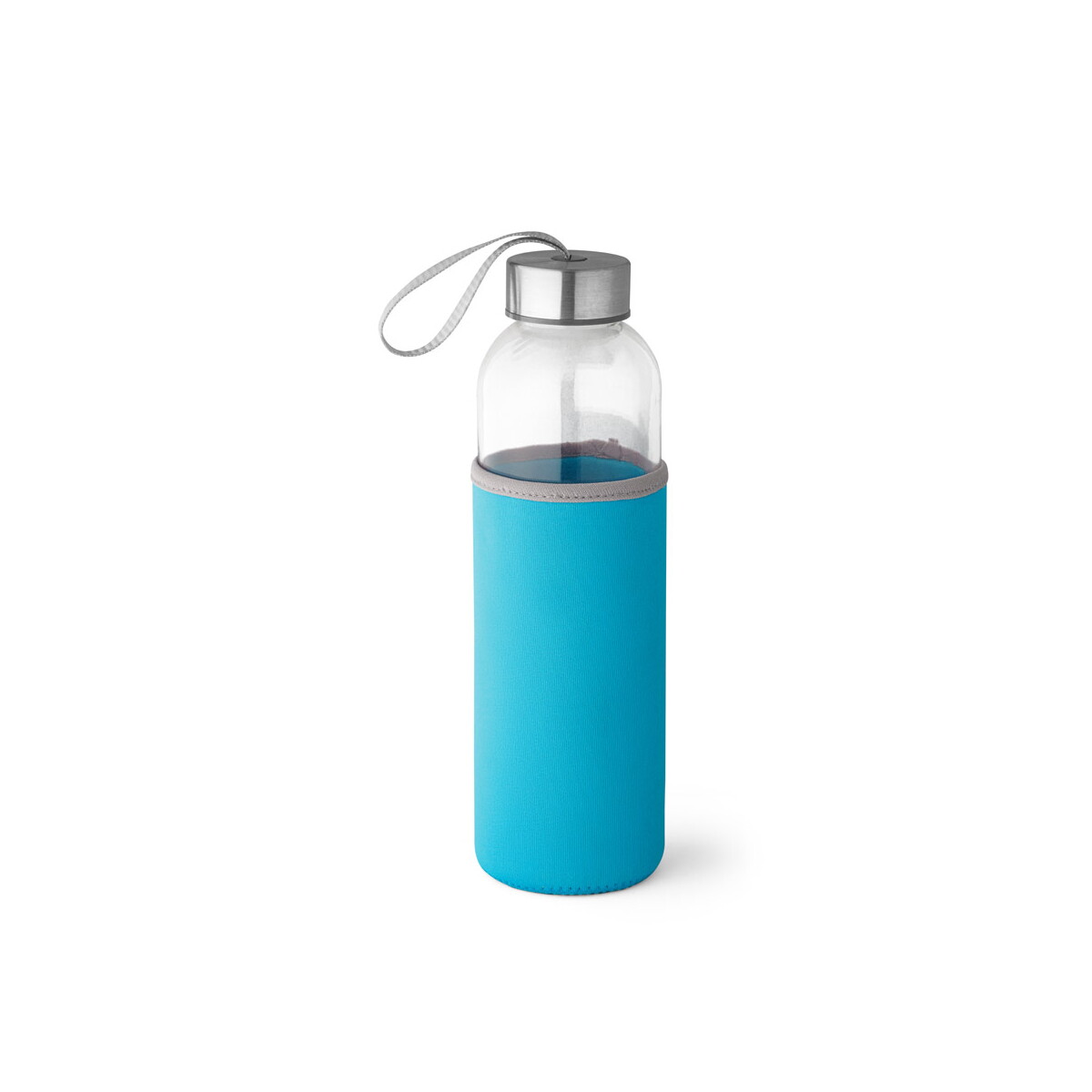 RAISE. Butelka sportowa ze szkła i stali nierdzewnej 520 ml - Błękitna 94646_124