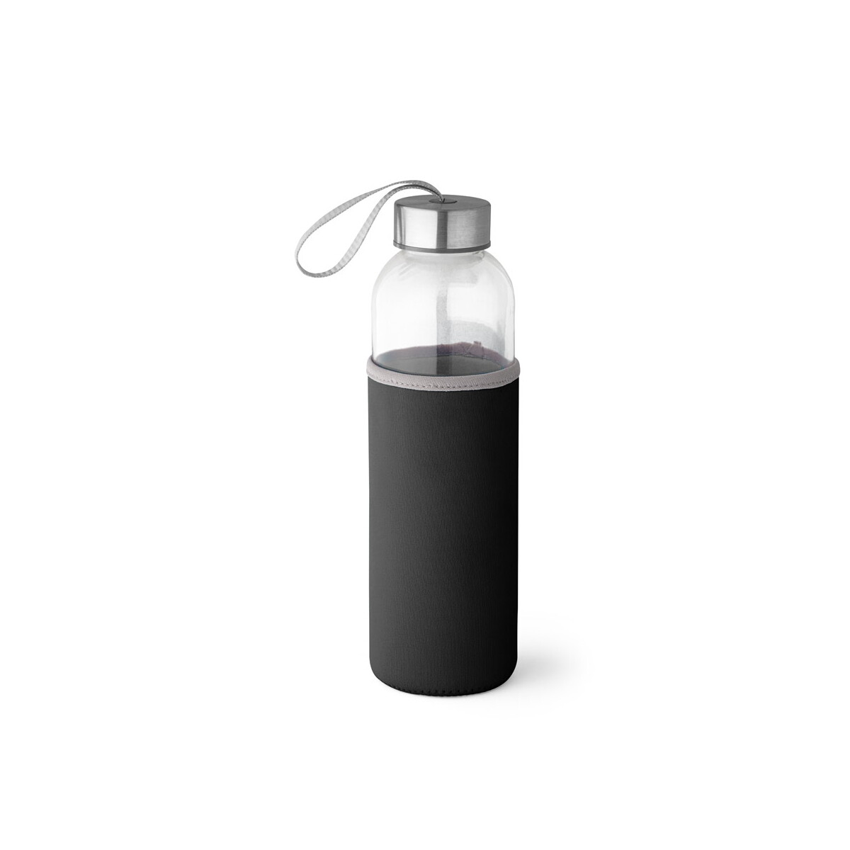 RAISE. Butelka sportowa ze szkła i stali nierdzewnej 520 ml - Czarna 94646_103