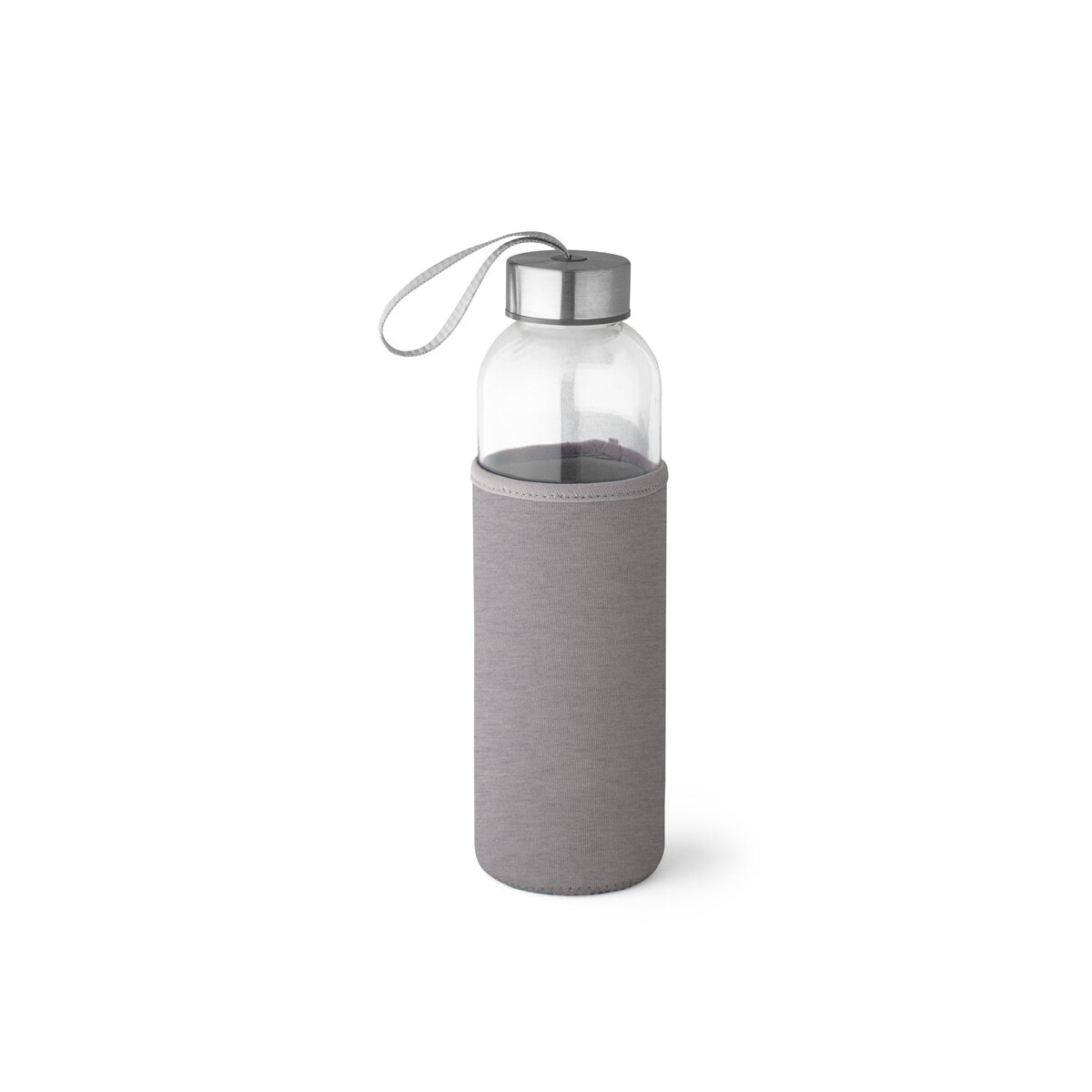 RAISE. Butelka sportowa ze szkła i stali nierdzewnej 520 ml - Jasno szara 94646_123