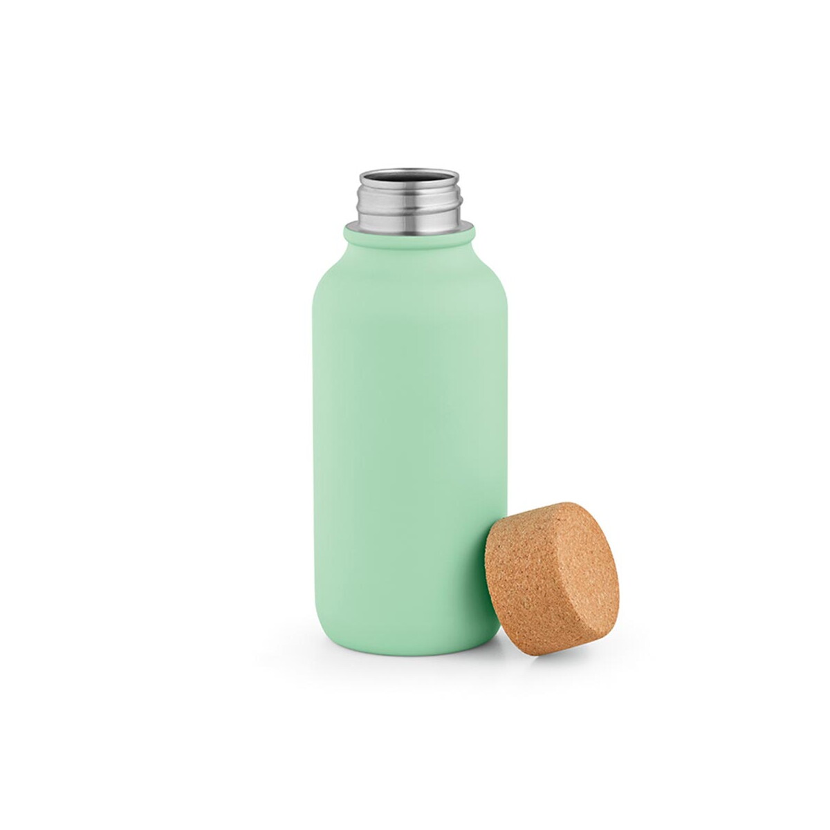 Volga Butelka ze stali nierdzewnej z recyklingu 530 ml - Pastelowa zielona ABT034_159