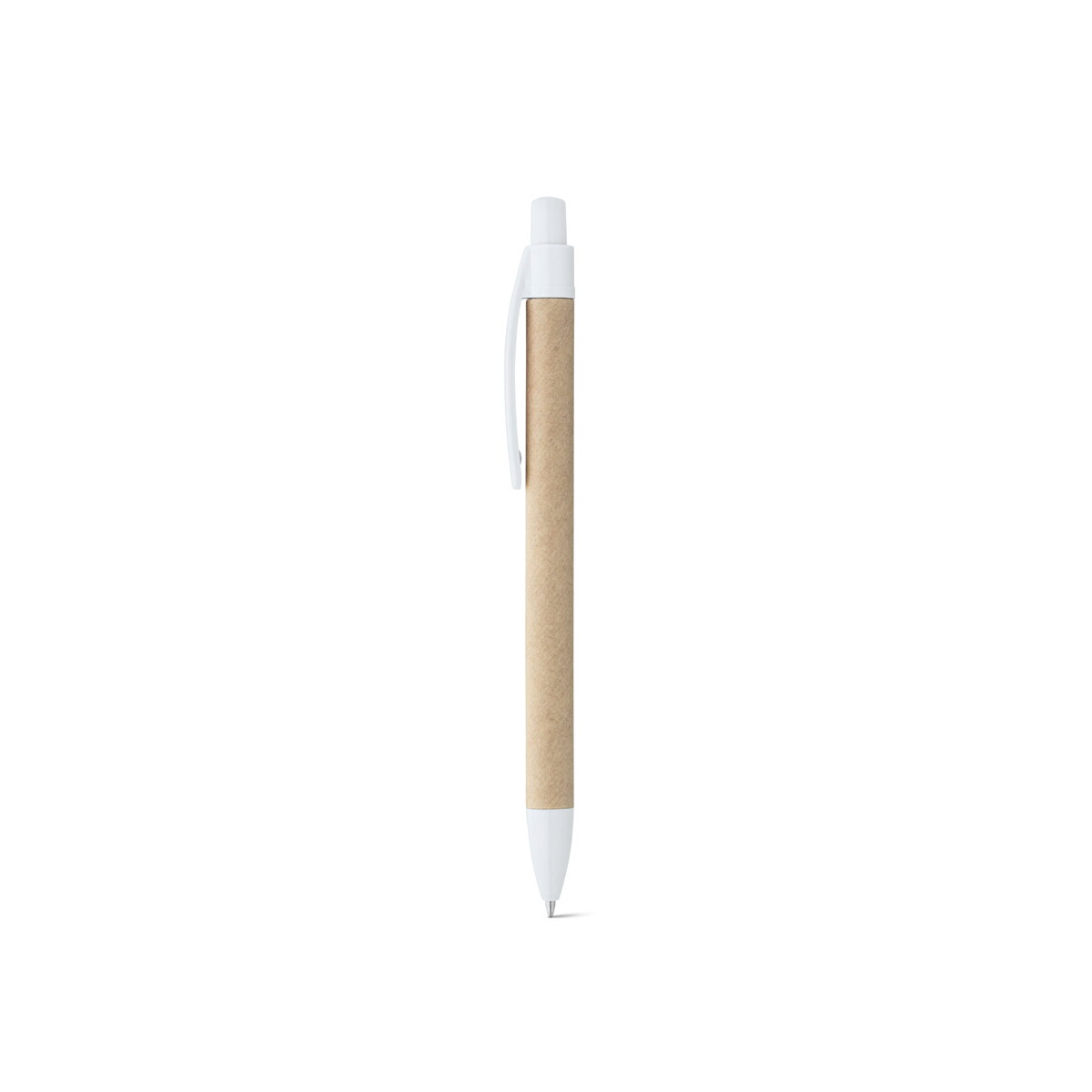 REMI. Długopis z papieru kraft z klipsem - Biały 91628_106