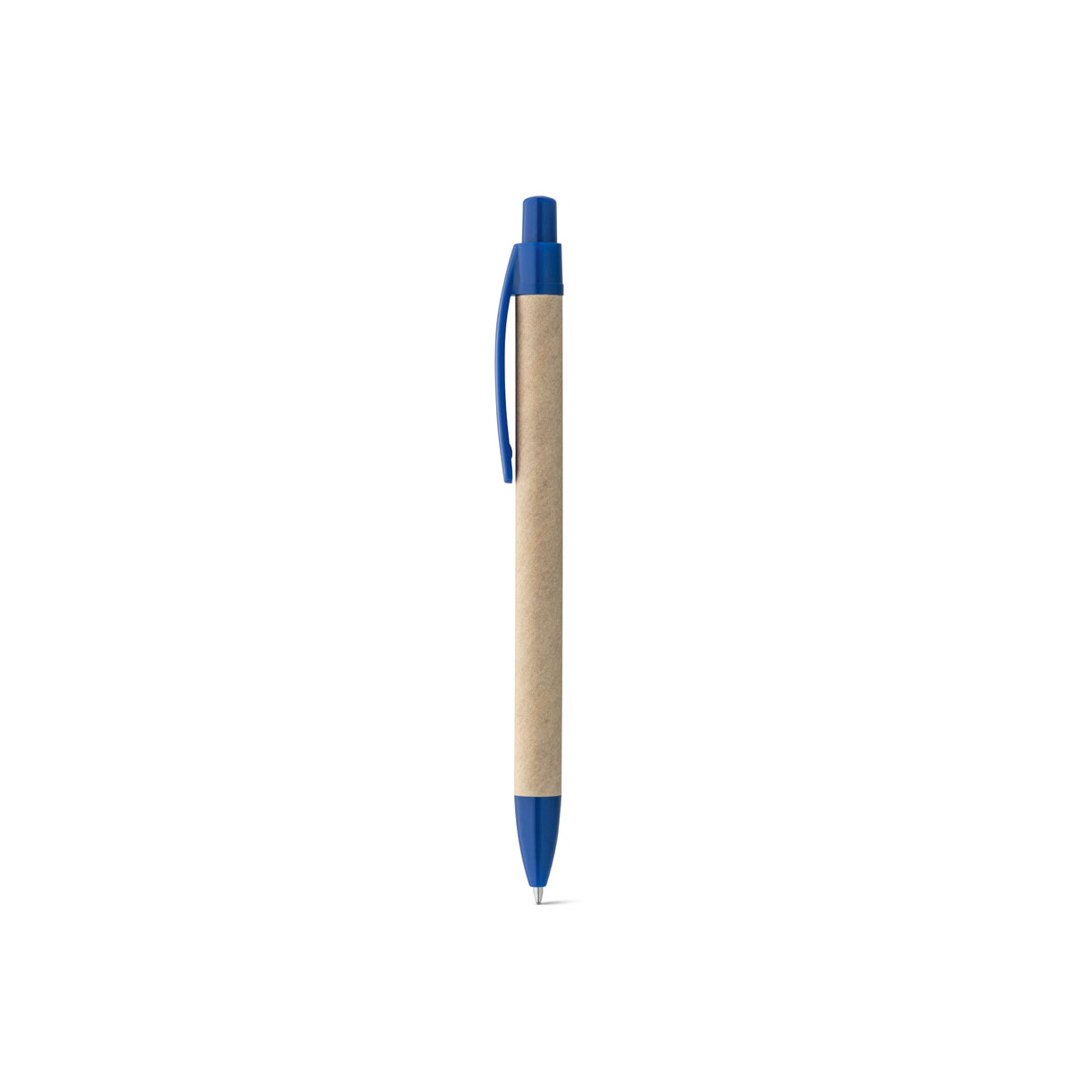 REMI. Długopis z papieru kraft z klipsem - granatowy 91628_104