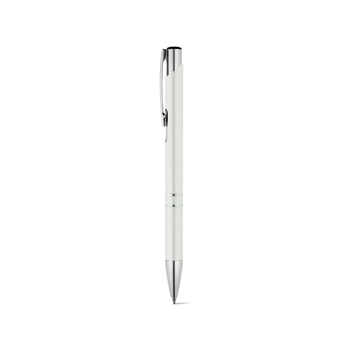 BETA BK. Aluminiowy długopis z klipsem - Biały 81165_106