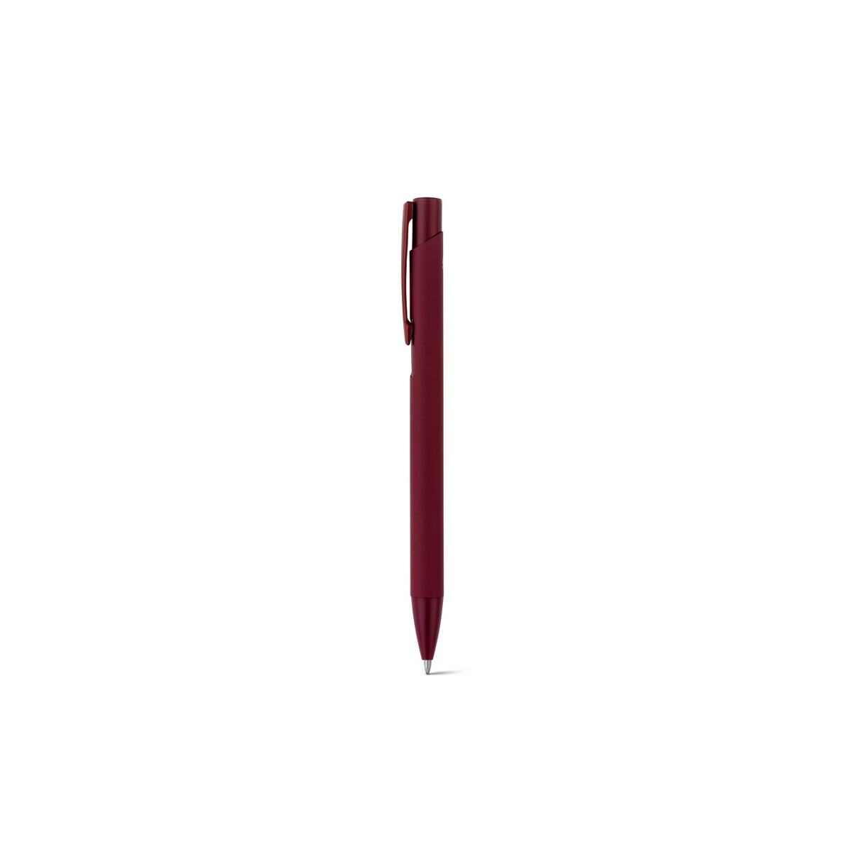 CLINT. Pióro kulkowe z recyklingowanego aluminium (100% rAL) z gumowym wykończeniem - Burgund 91944_115