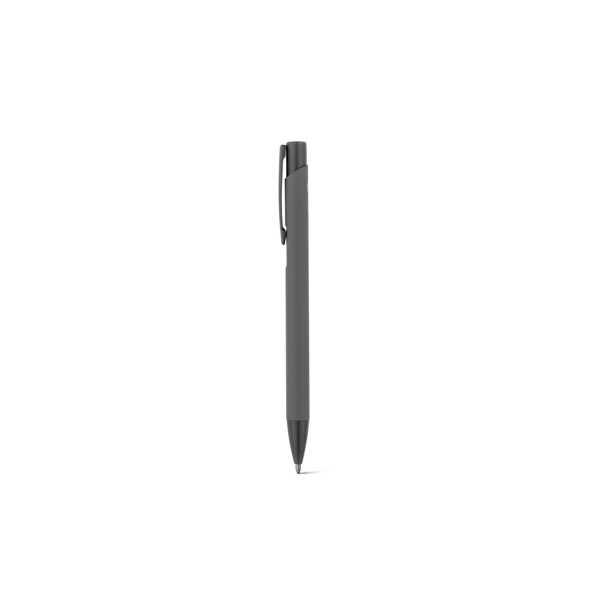 CLINT. Pióro kulkowe z recyklingowanego aluminium (100% rAL) z gumowym wykończeniem - Szare 91944_113