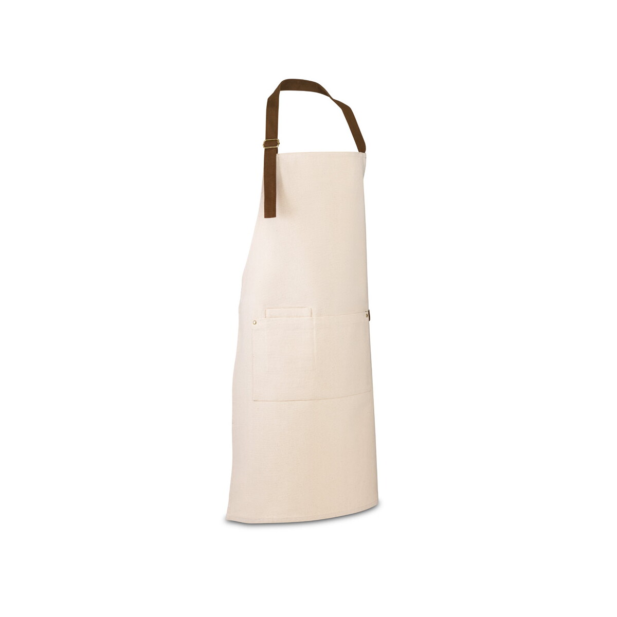 HOLM. Fartuch z płótna 100% bawełny (320 g/m²) z metalowymi detalami - Jasny naturalny 99815_150