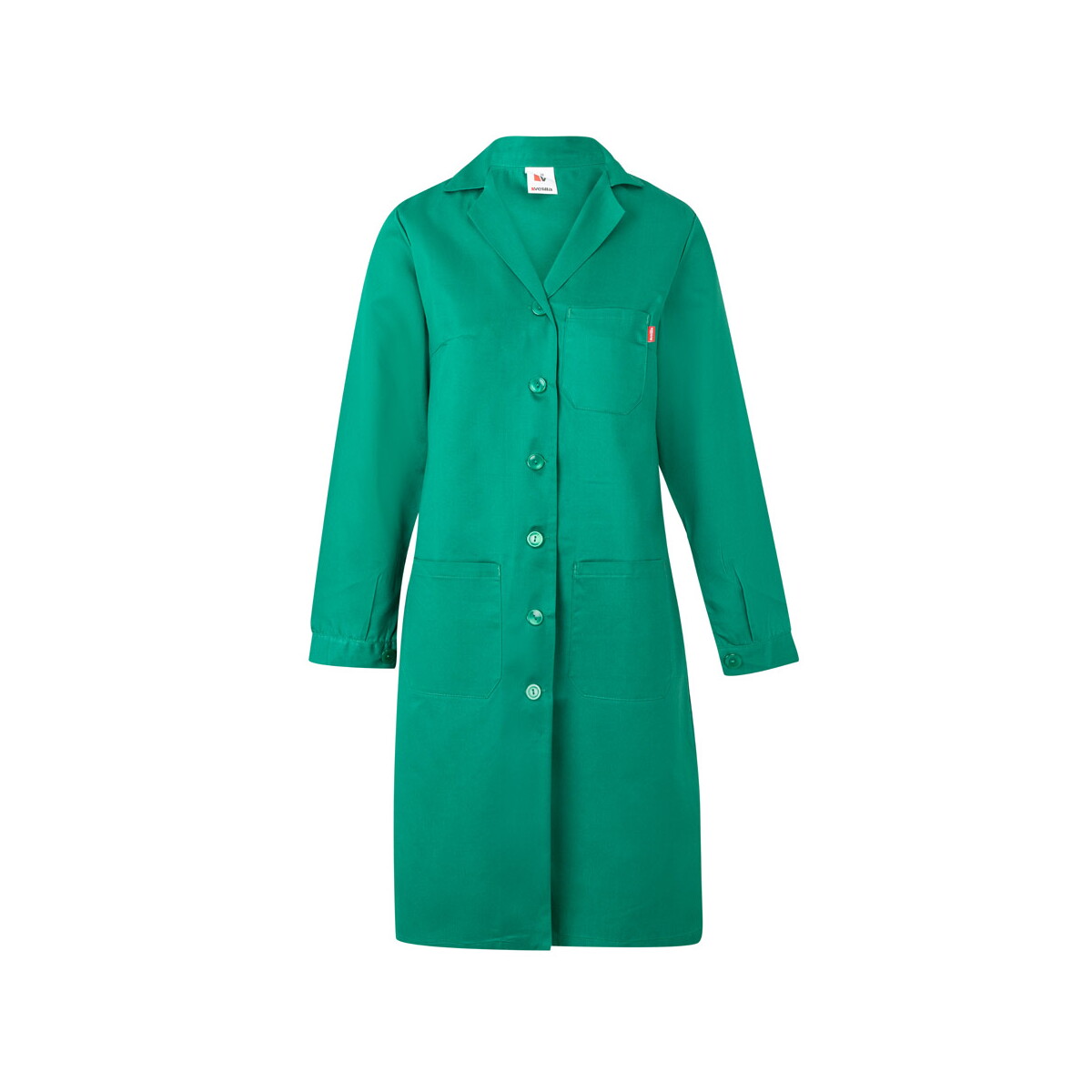 VL RAMA. Bluza z długim rękawem (175 g/m²), z bawełny o splocie diagonalnym - Zielona 36135_109