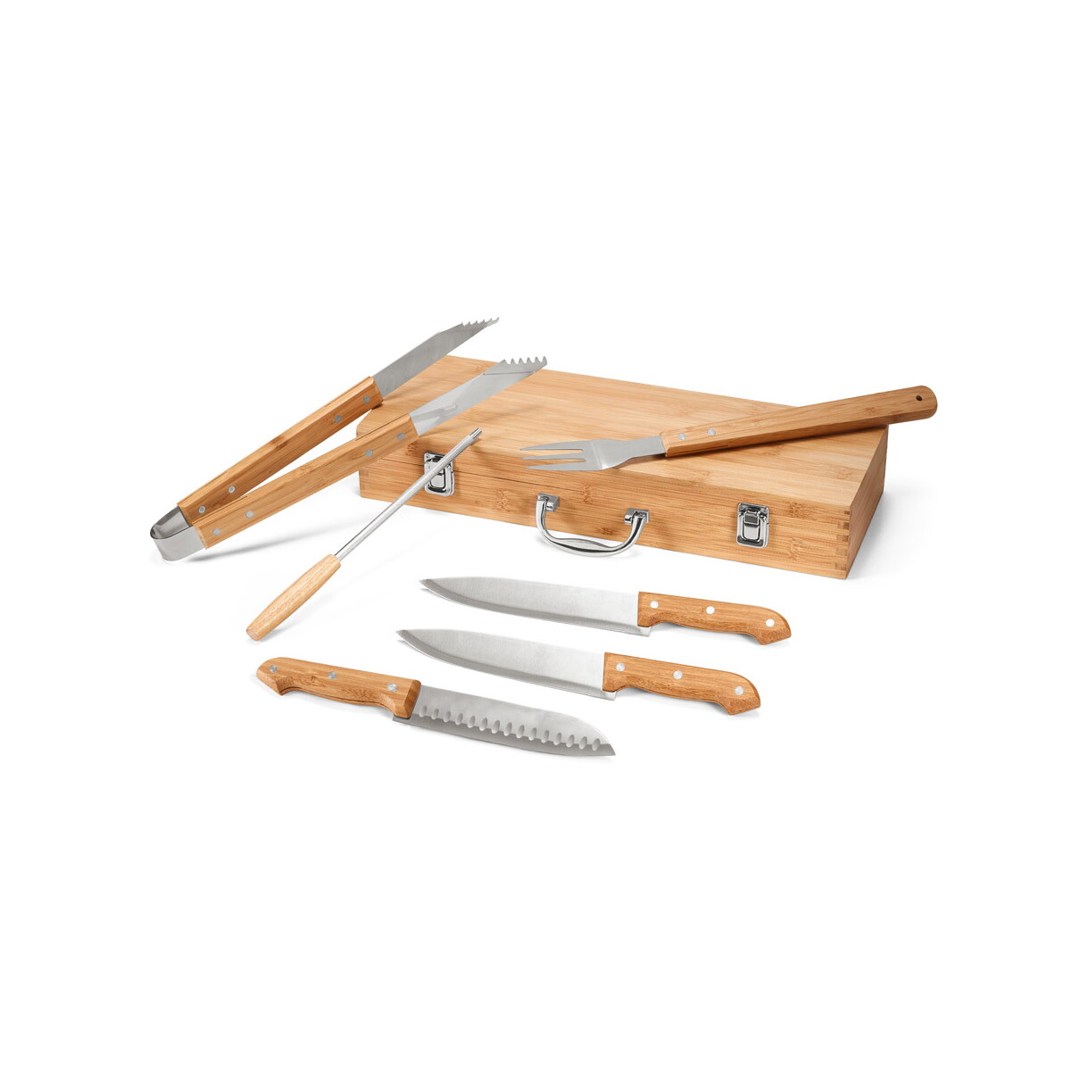 KABSA. Zestaw do grillowania dostarczany w bambusowym etui - Naturalne 53844_160