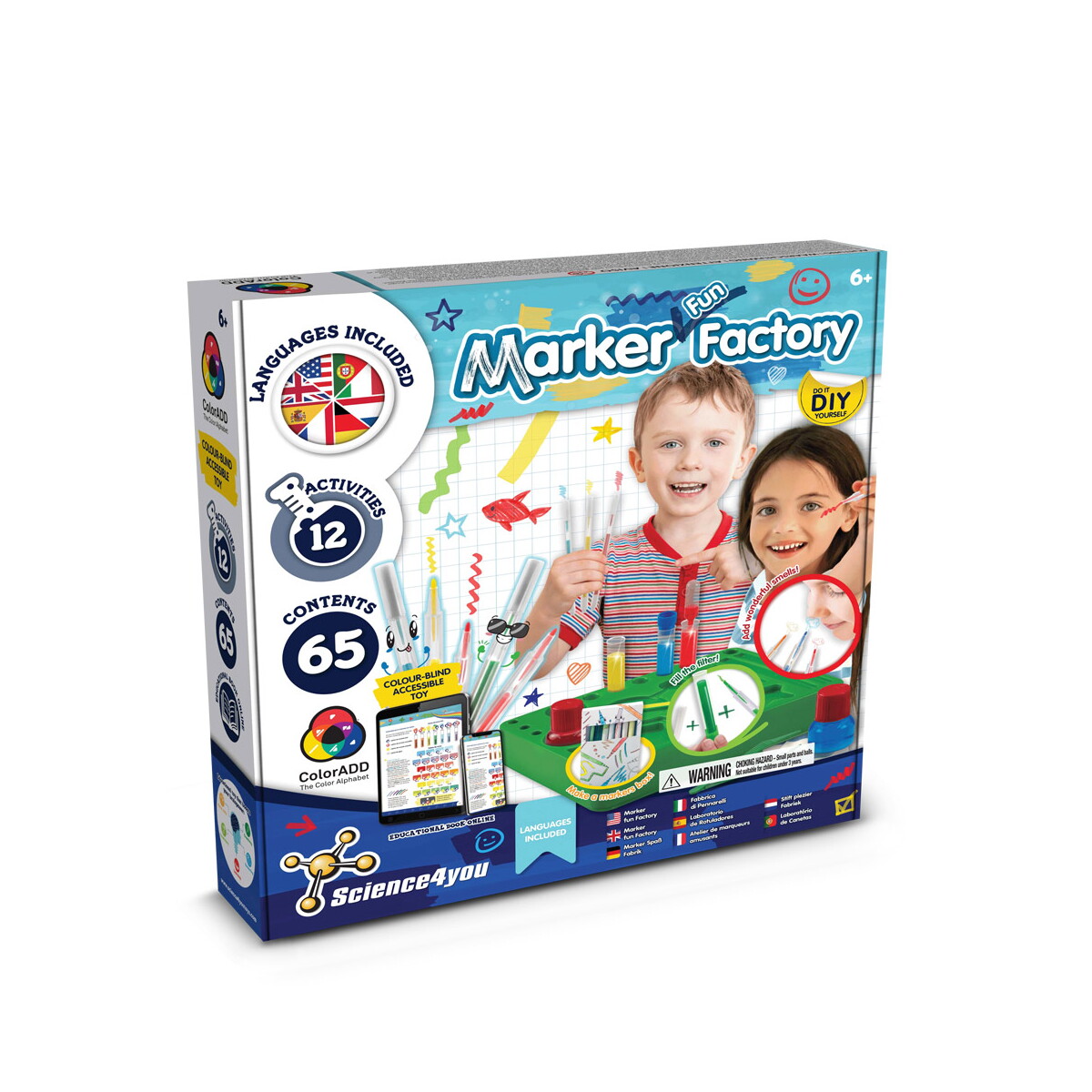 DIY Pen Factory Kit III. Gra edukacyjna dostarczany z papierową torebką prezentową (100 g/m²) - Biała 35810_106