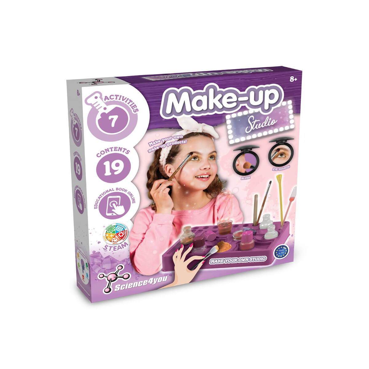 Makeup Studio Kit III. Gra edukacyjna dostarczany z papierową torebką prezentową (100 g/m²) - Biała 35849_106