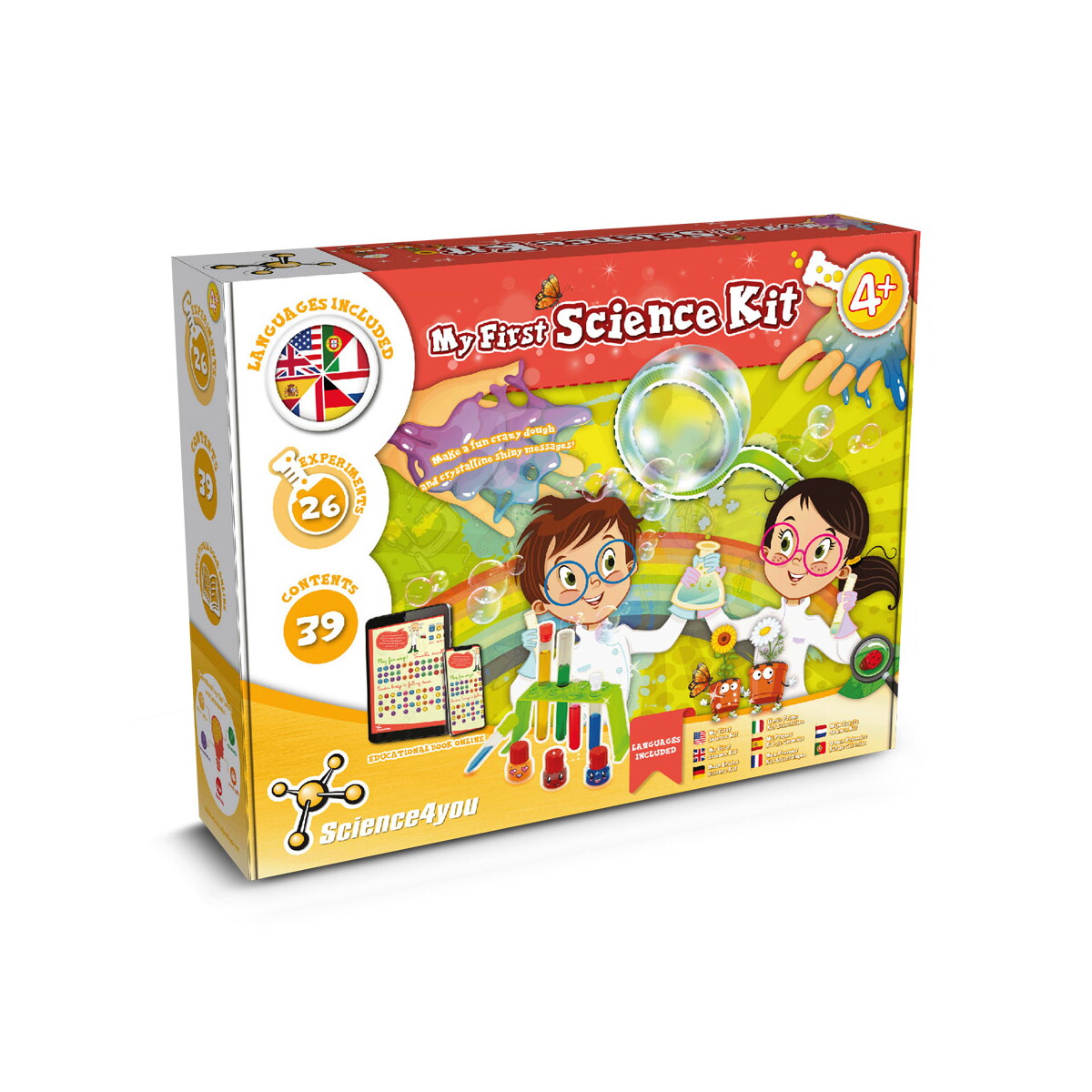 My First Science Kit II. Gra edukacyjna dostarczana z papierową torebką prezentową (100 g/m²) - Biała 35813_106
