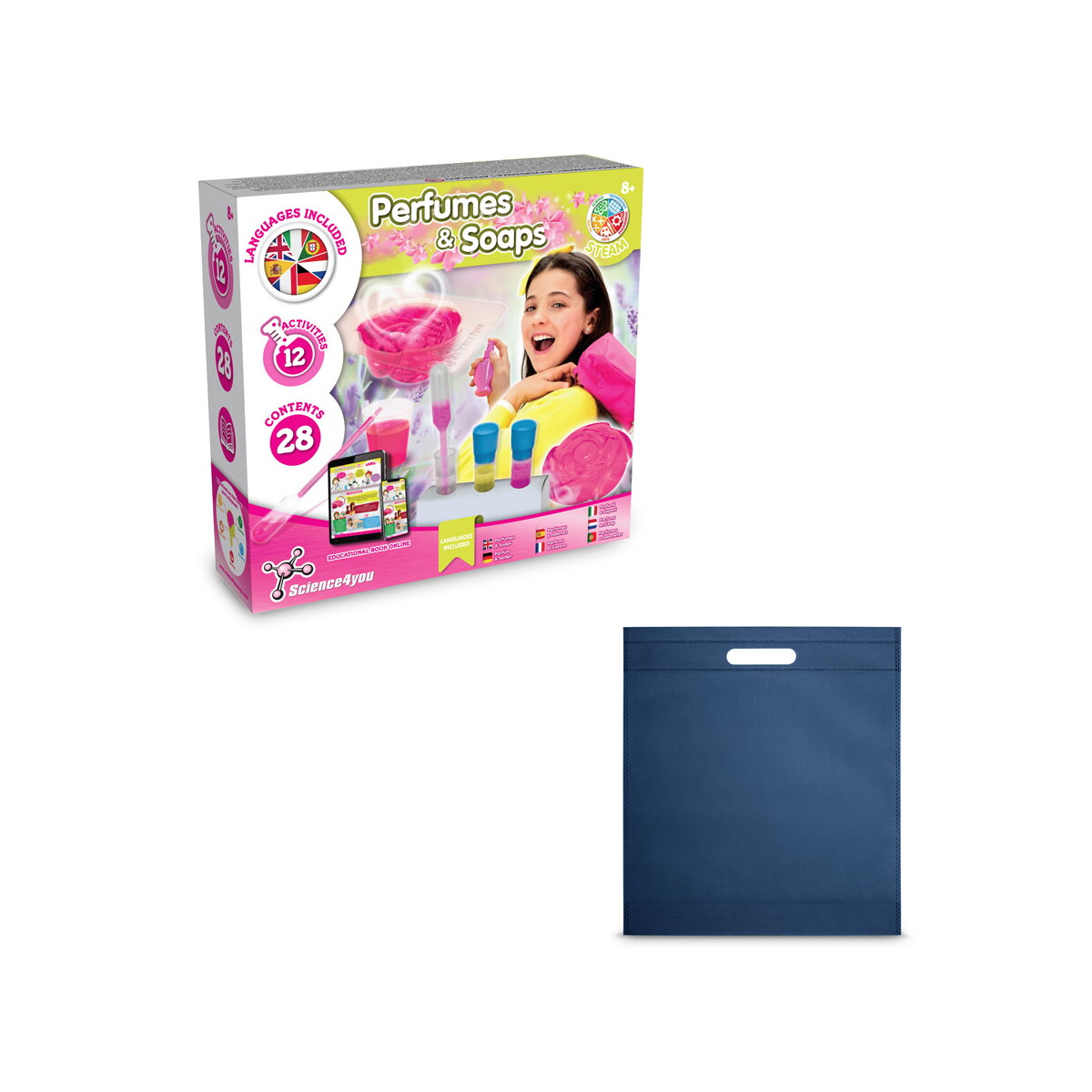 Perfume & Soap Factory Kit IV. Gra edukacyjna dostarczany z torebką prezentową z włókniny (80 g/m²) - granatowa 35845_104