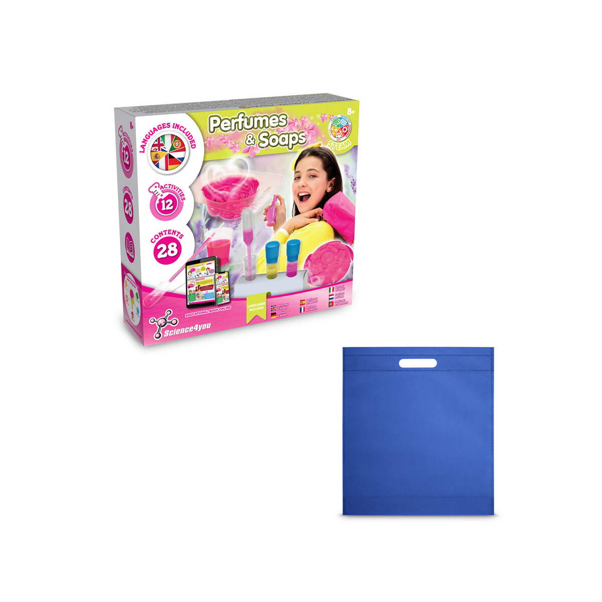 Perfume & Soap Factory Kit IV. Gra edukacyjna dostarczany z torebką prezentową z włókniny (80 g/m²) - Szafirową 35845_114