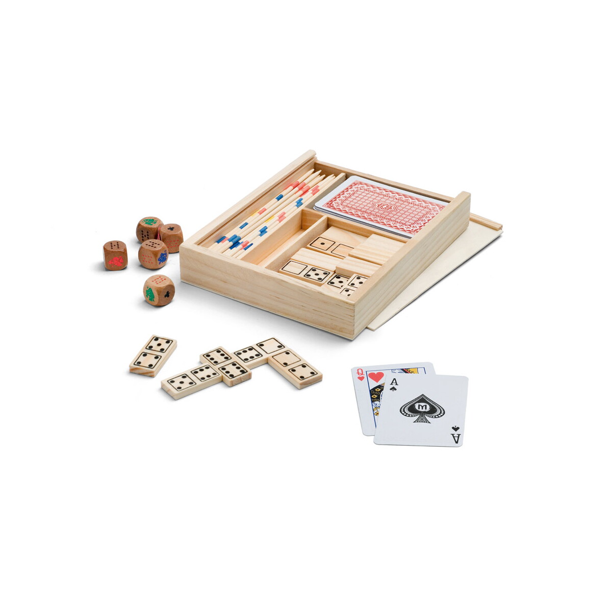 PLAYTIME. Zestaw gier 4 w 1 - Jasny naturalny 98001_150