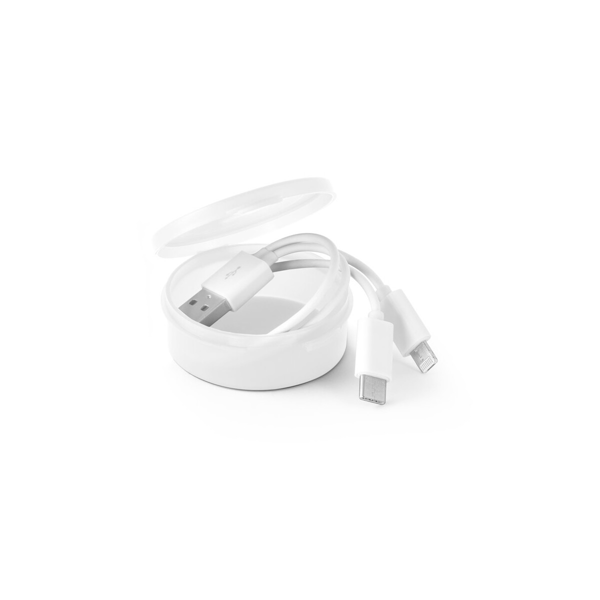 EMMY. Kabel USB 3 w 1. ABS i PVC - Biały 97153_106