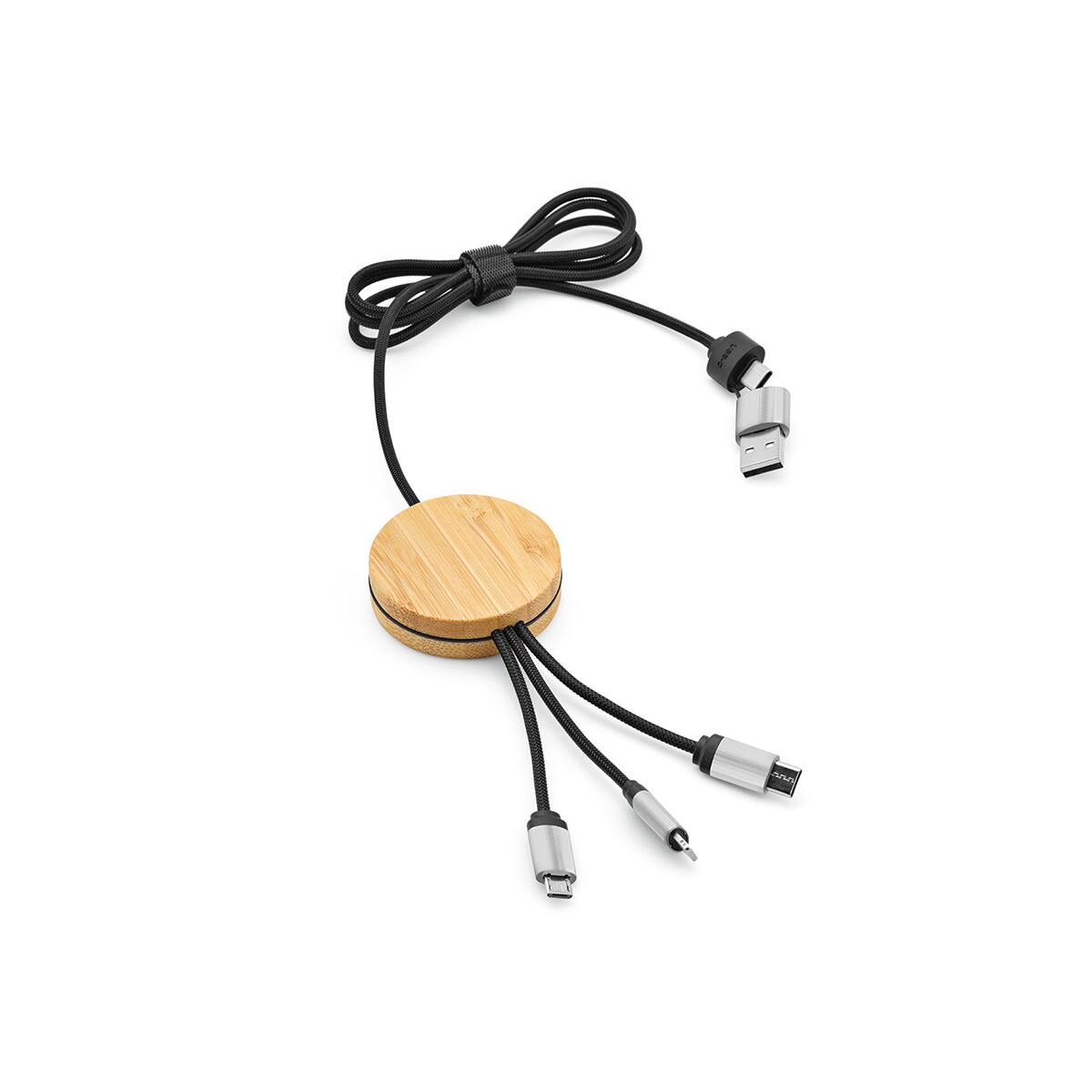 Kabel Feynmana rPET 3 w 1 - czarny ACB004_103