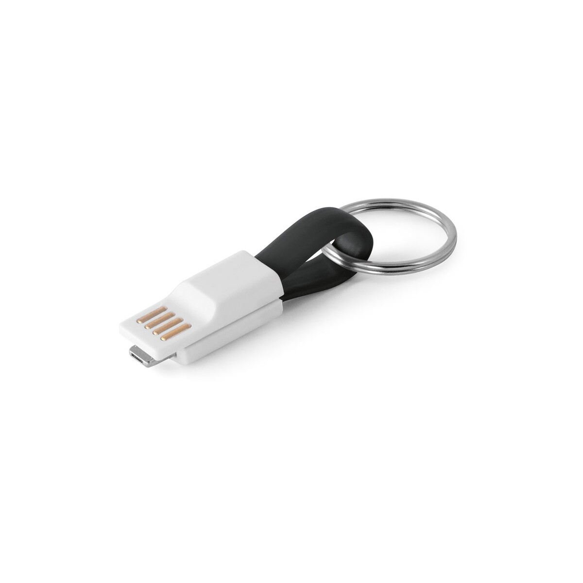 RIEMANN. Kabel USB ze złączem 2 w 1 z ABS i PVC - Czarny 97152_103