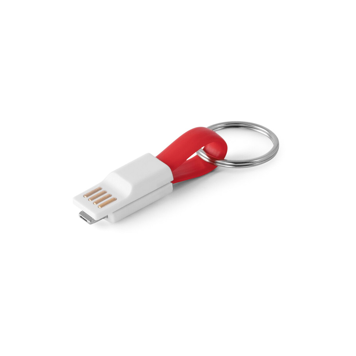 RIEMANN. Kabel USB ze złączem 2 w 1 z ABS i PVC - Czerwony 97152_105