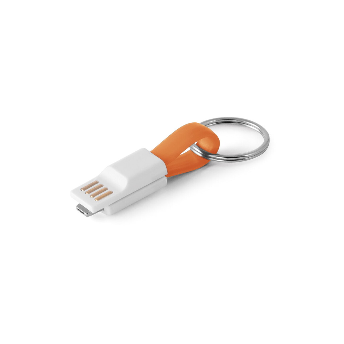 RIEMANN. Kabel USB ze złączem 2 w 1 z ABS i PVC - Pomarańczowy 97152_128