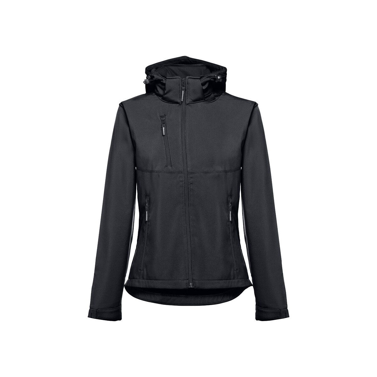 THC ZAGREB WOMEN. Damska kurtka softshell taliowana - Czarna 30181_103