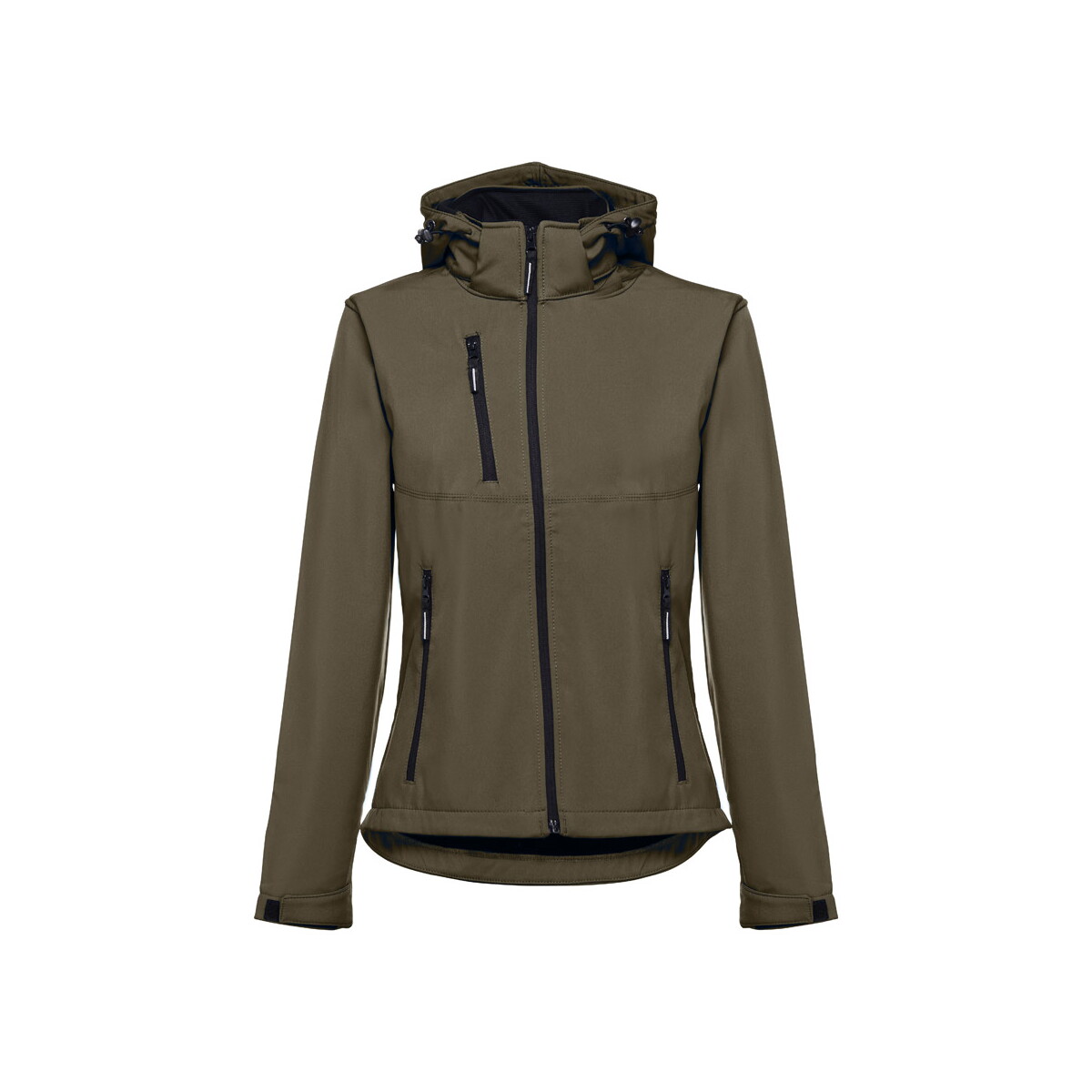 THC ZAGREB WOMEN. Damska kurtka softshell taliowana - Wojskowa zielona 30181_149
