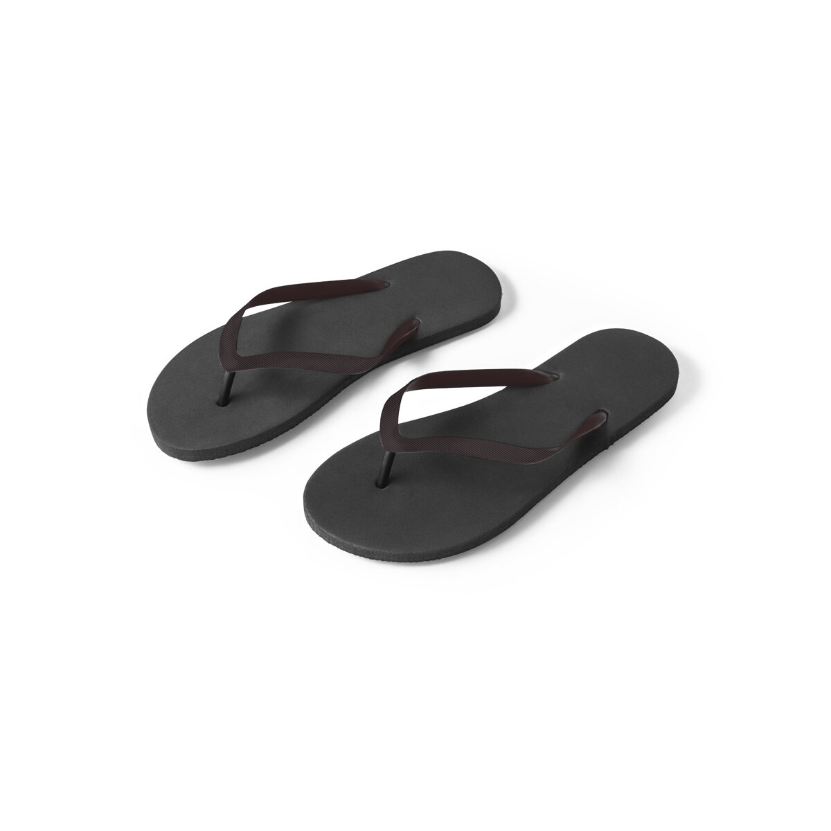 MAUPITI L / XL. Wygodne kapcie z podeszwą z PE i paskiem z PVC - Czarne 95085_103