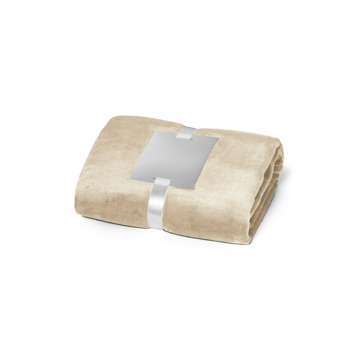 DYLEAF. Koc polarowy (240 g/m²) z tasiemką na kartę personalizacji - Beżowy 99075_131