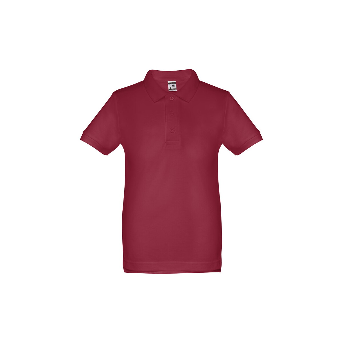 THC ADAM KIDS. Bawełniana koszulka polo z krótkim rękawem dla dzieci (unisex) - Burgundowa 30173_115