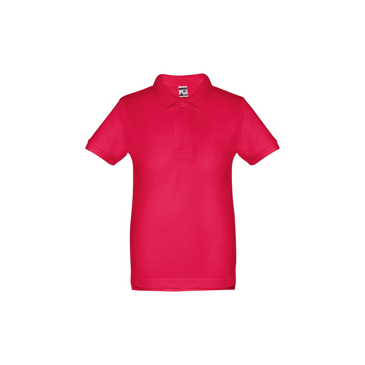 THC ADAM KIDS. Bawełniana koszulka polo z krótkim rękawem dla dzieci (unisex) - Czerwona 30173_105