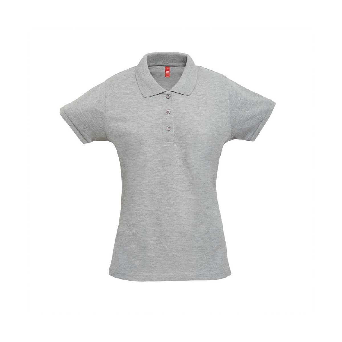 THC BERLIN WOMEN. Damska koszulka polo - Jasnoszary melanż 30264_183