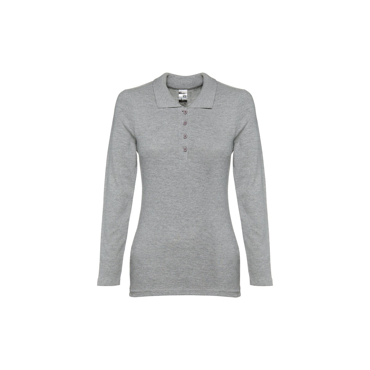 THC BERN WOMEN. Damski t-shirt z długim rękawem - Jasnoszary melanż 30145_183