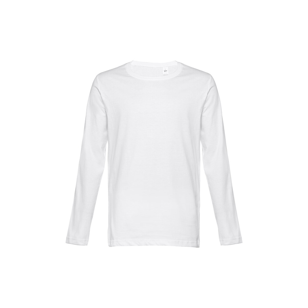 THC BUCHAREST WH. Męski bawełniany T-shirt z długim rękawem - Biały 30123_106