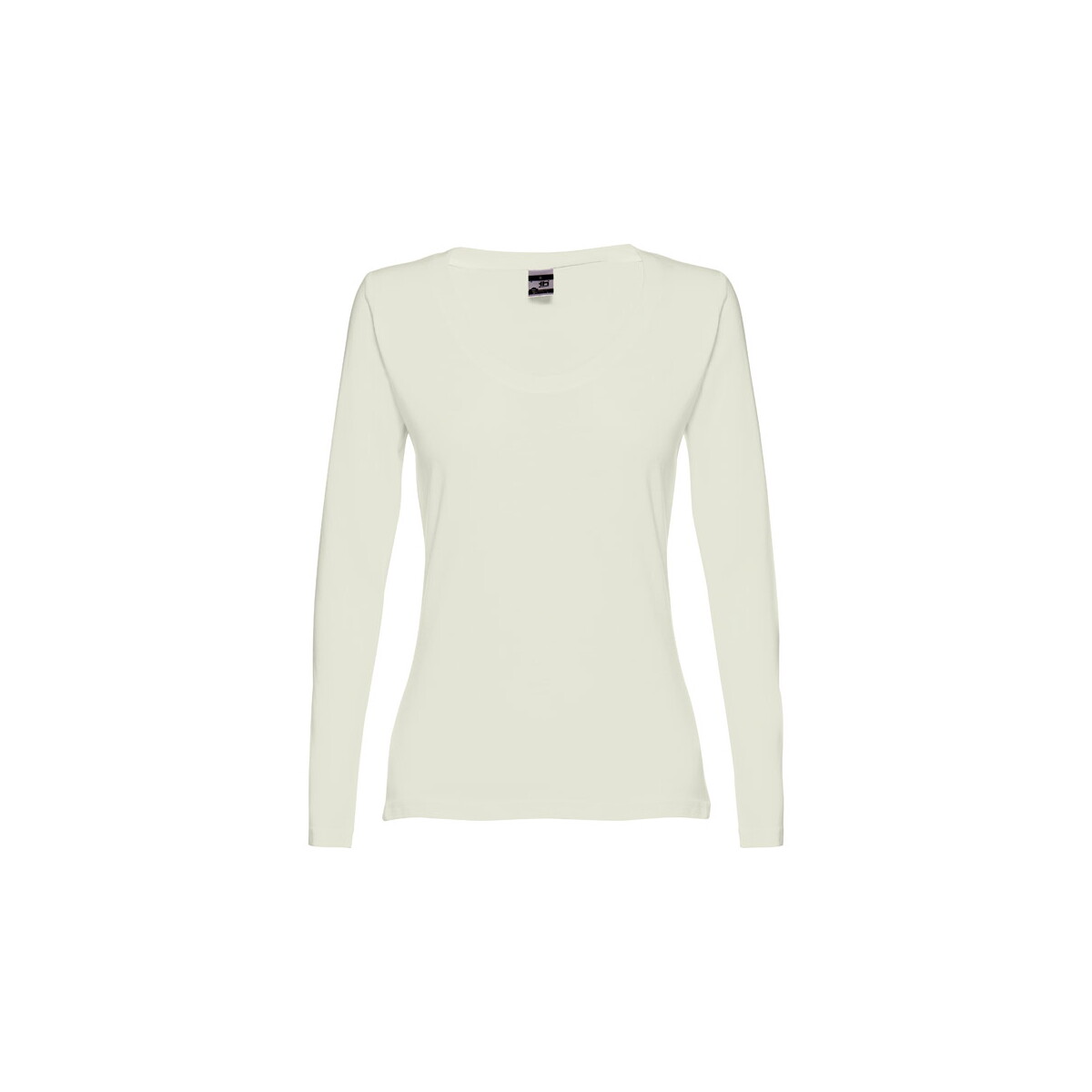 THC BUCHAREST WOMEN. Bawełniany T-shirt damski z długim rękawem taliowany - Pastelowa zielona 30126_159