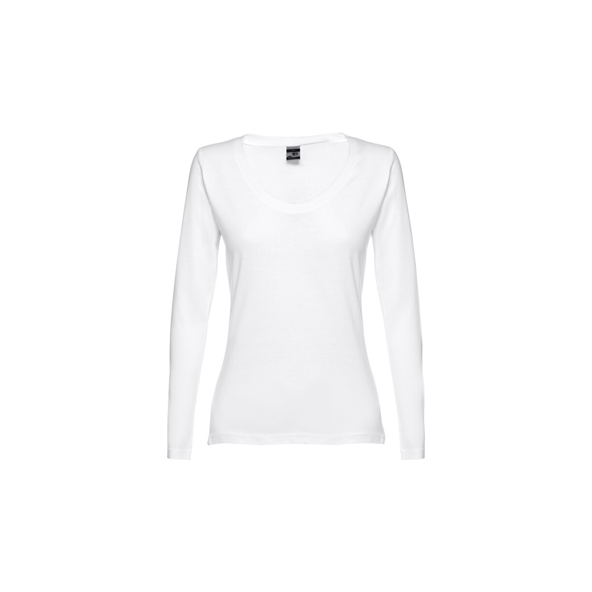 THC BUCHAREST WOMEN WH. T-shirt damski z długim rękawem taliowany - Biały 30125_106