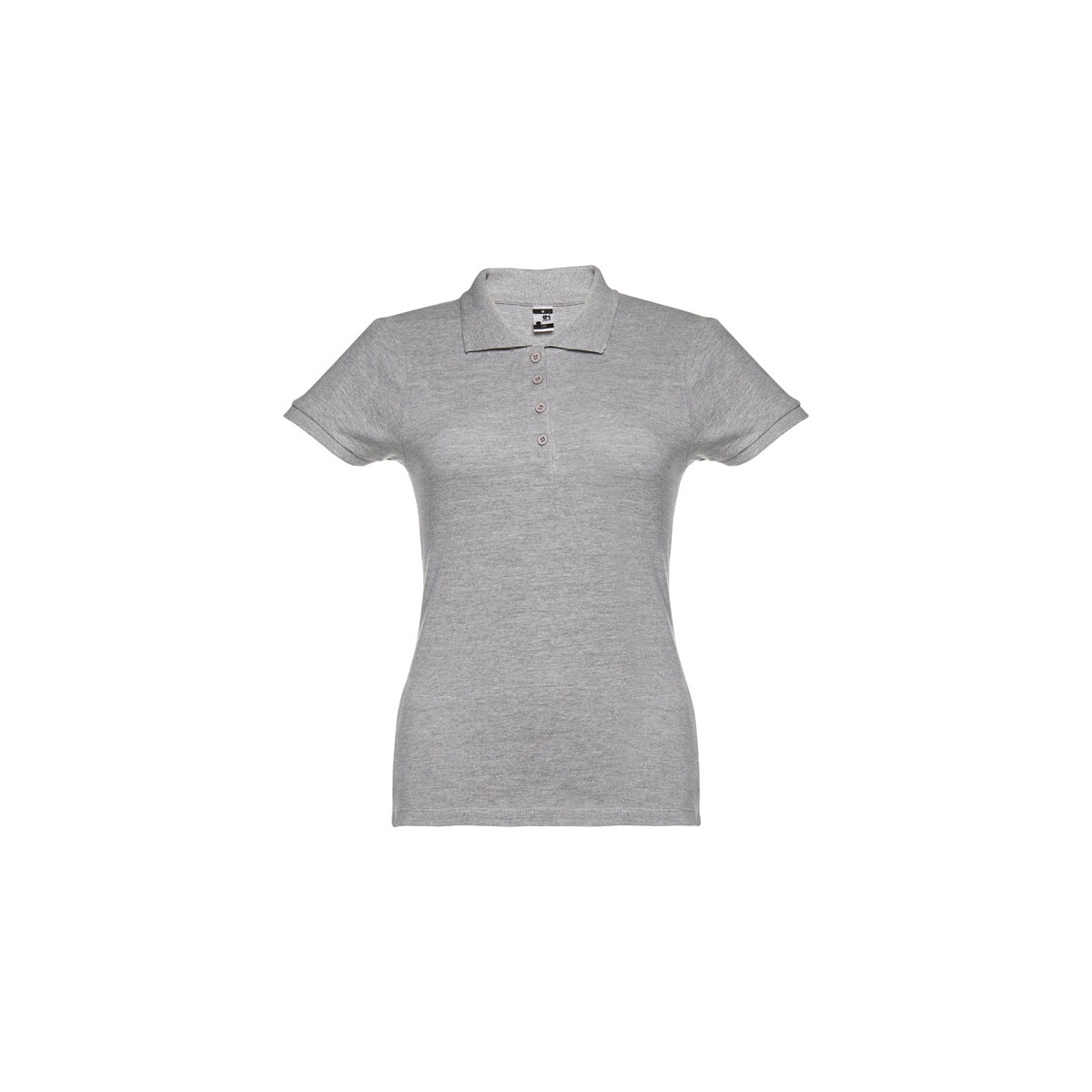 THC EVE. Damski polo t-shirt - Jasnoszary melanż 30135_183
