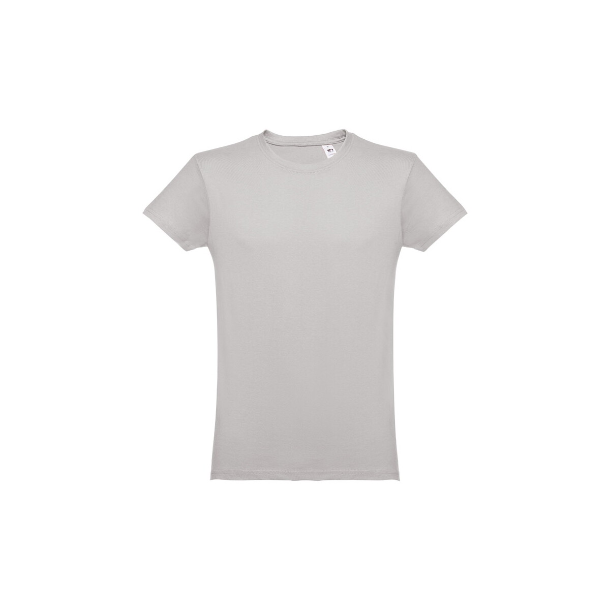 THC LUANDA. T-shirt męski z bawełny rurkowej - Jasno szary 30102_123
