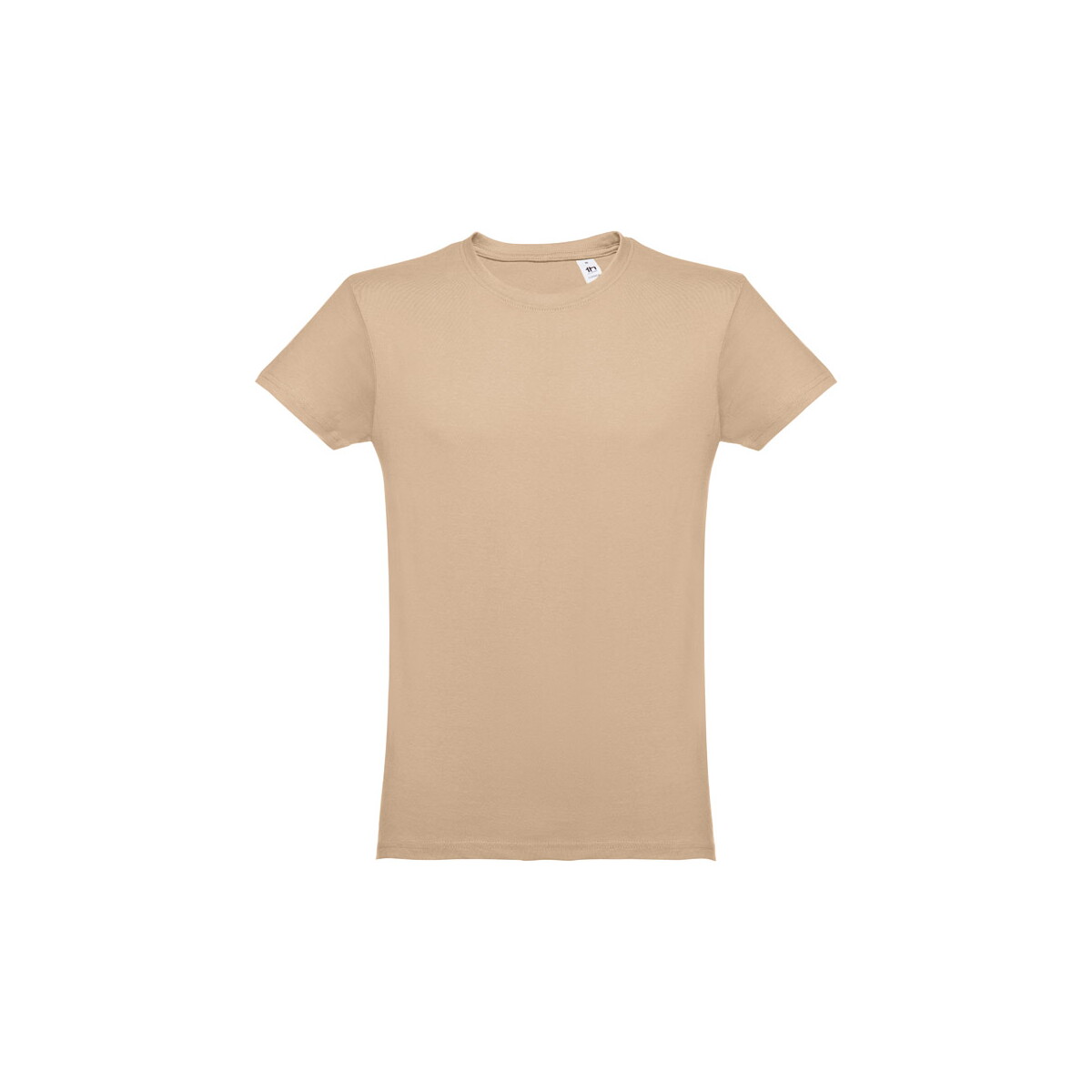 THC LUANDA. T-shirt męski z bawełny rurkowej - Jasnobrązowy 30102_111