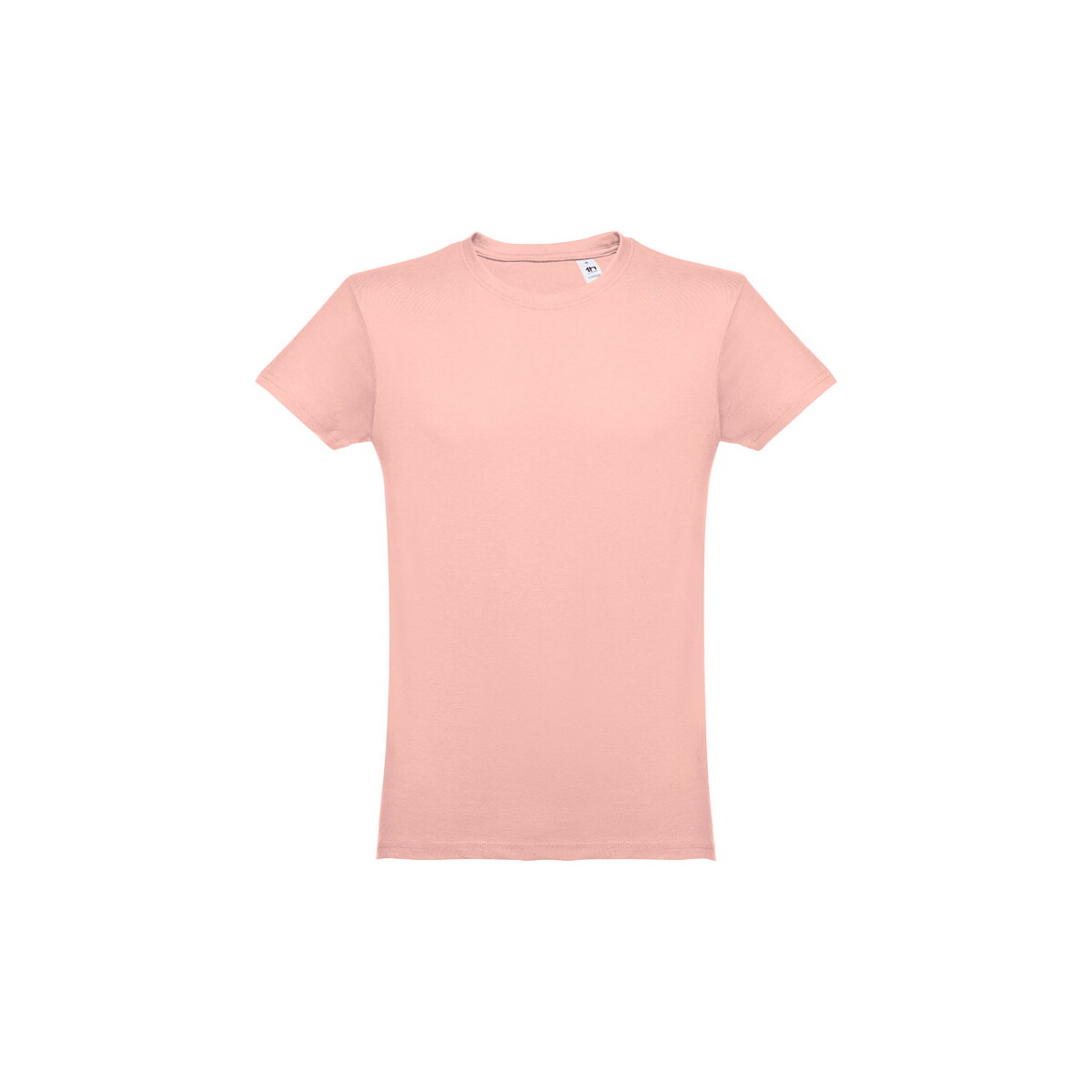 THC LUANDA. T-shirt męski z bawełny rurkowej - Łososiowy 30102_168