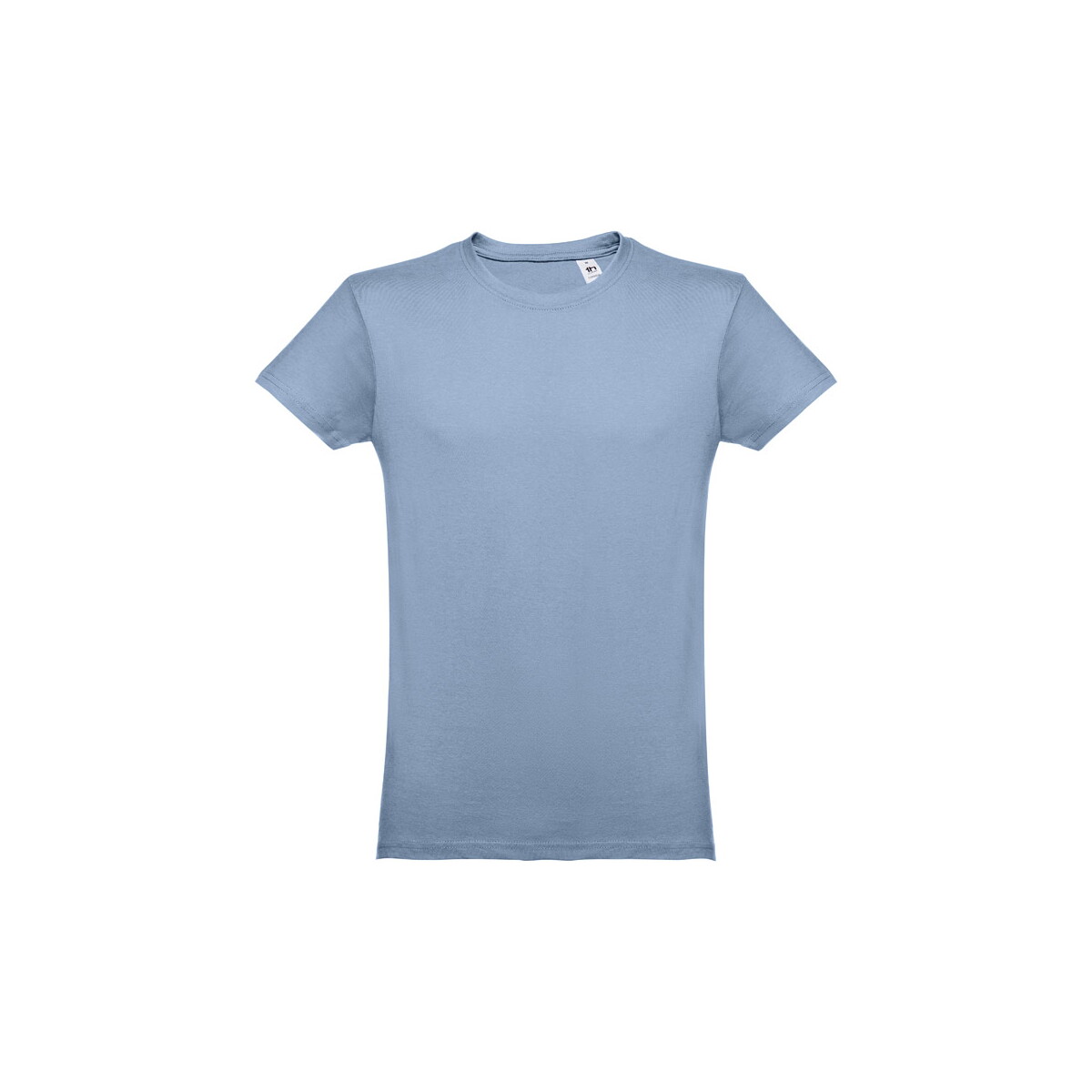 THC LUANDA. T-shirt męski z bawełny rurkowej - Pastelowy niebieski 30102_164