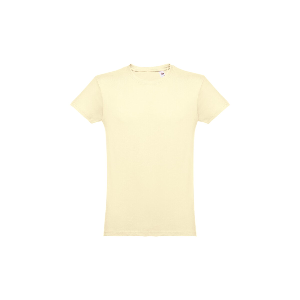 THC LUANDA. T-shirt męski z bawełny rurkowej - Pastelowy żółty 30102_158