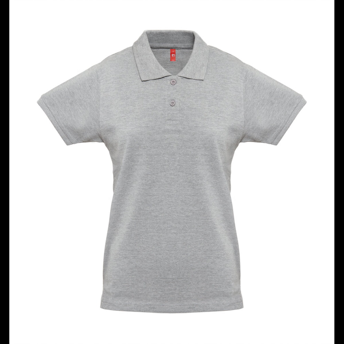 THC MONACO WOMEN. Damska koszulka polo - Jasnoszary melanż 30262_183