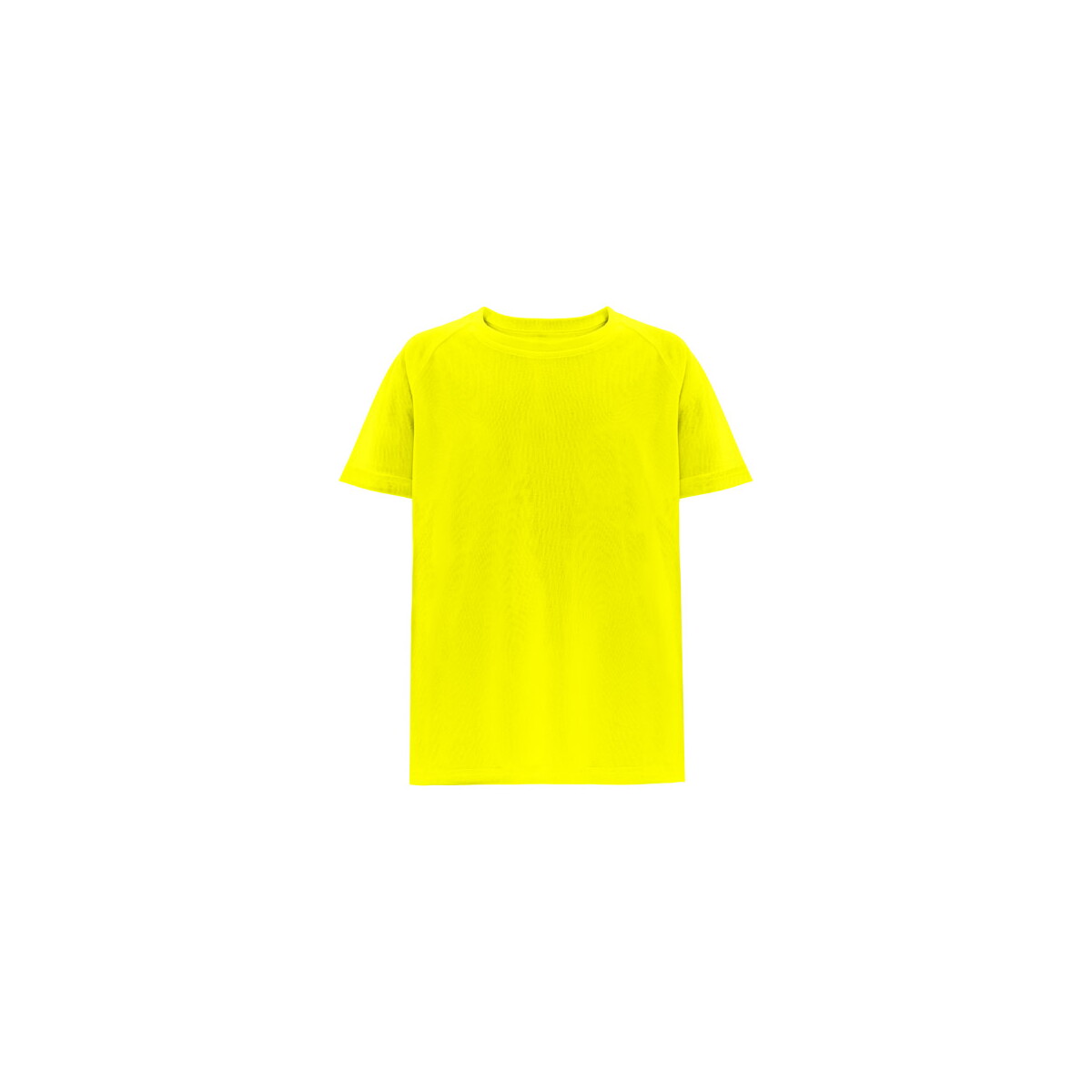 THC MOVE KIDS. T-shirt poliestrowy z krótkim rękawem dla dzieci - Fluorescencyjny żółty 30275_188
