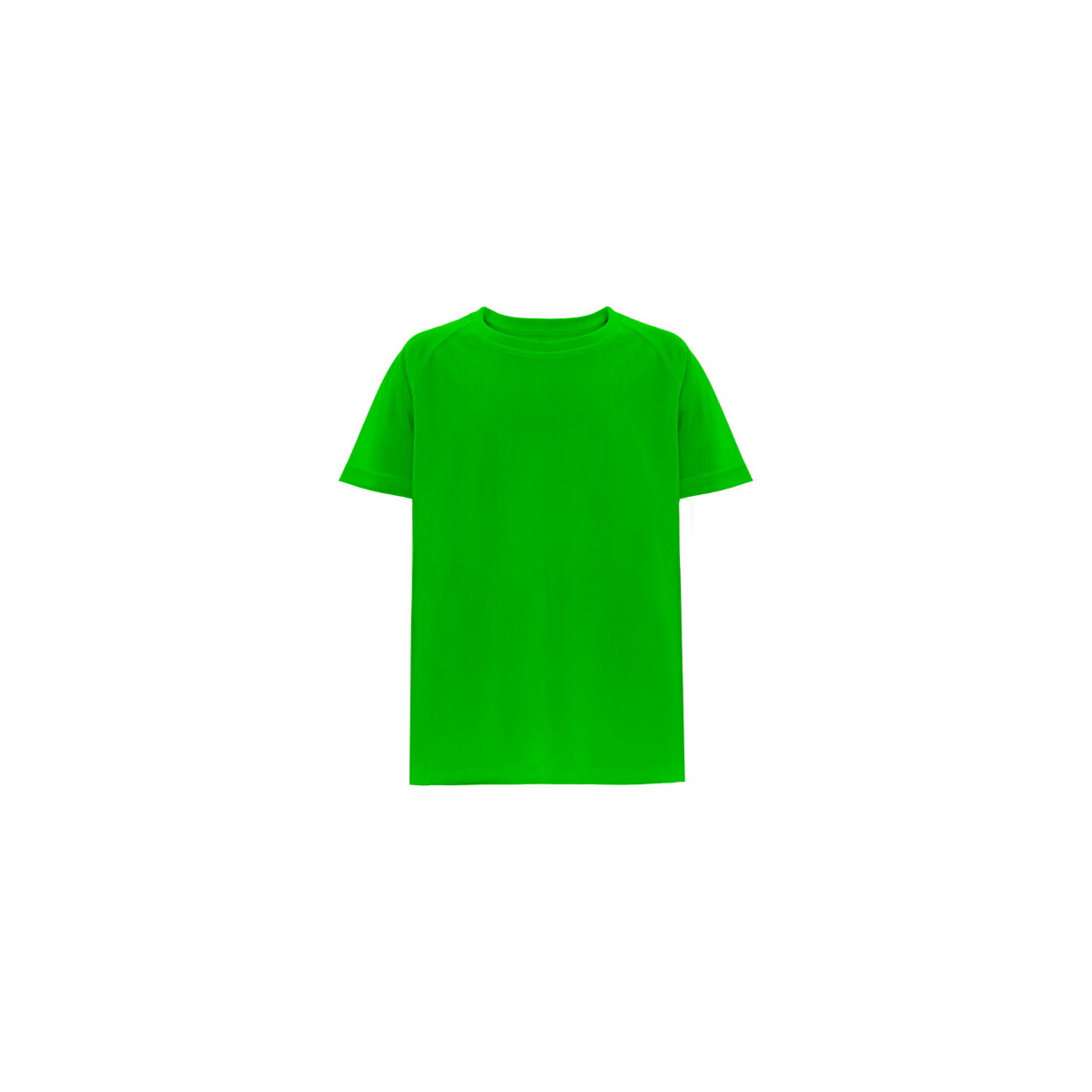 THC MOVE KIDS. T-shirt poliestrowy z krótkim rękawem dla dzieci - Limonkowy zielony 30275_139